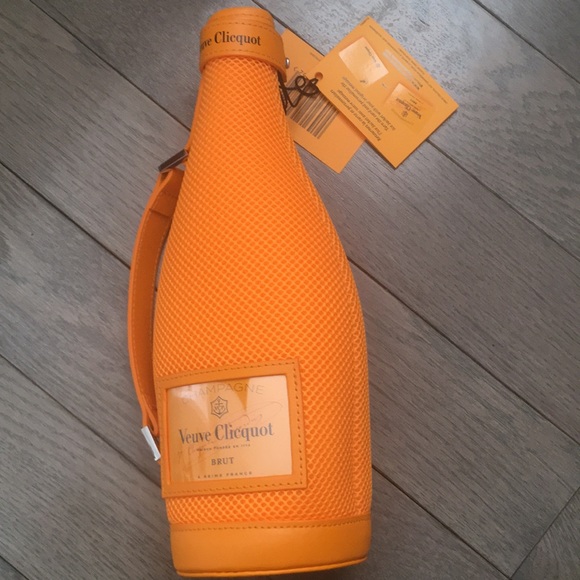 NWT: Veuve Clicquot Brut Champagne Ice Jacket Insulated Bottle Sleeve - Orange - Picture 11 of 11